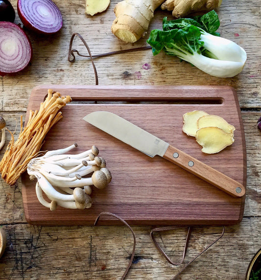 Niwaki Ajigataya Chopping Board & Knife