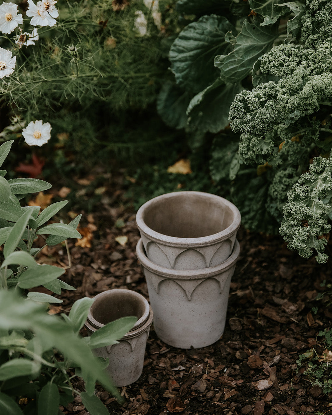Bergs Potter Elizabeth Pot Grey Terracotta