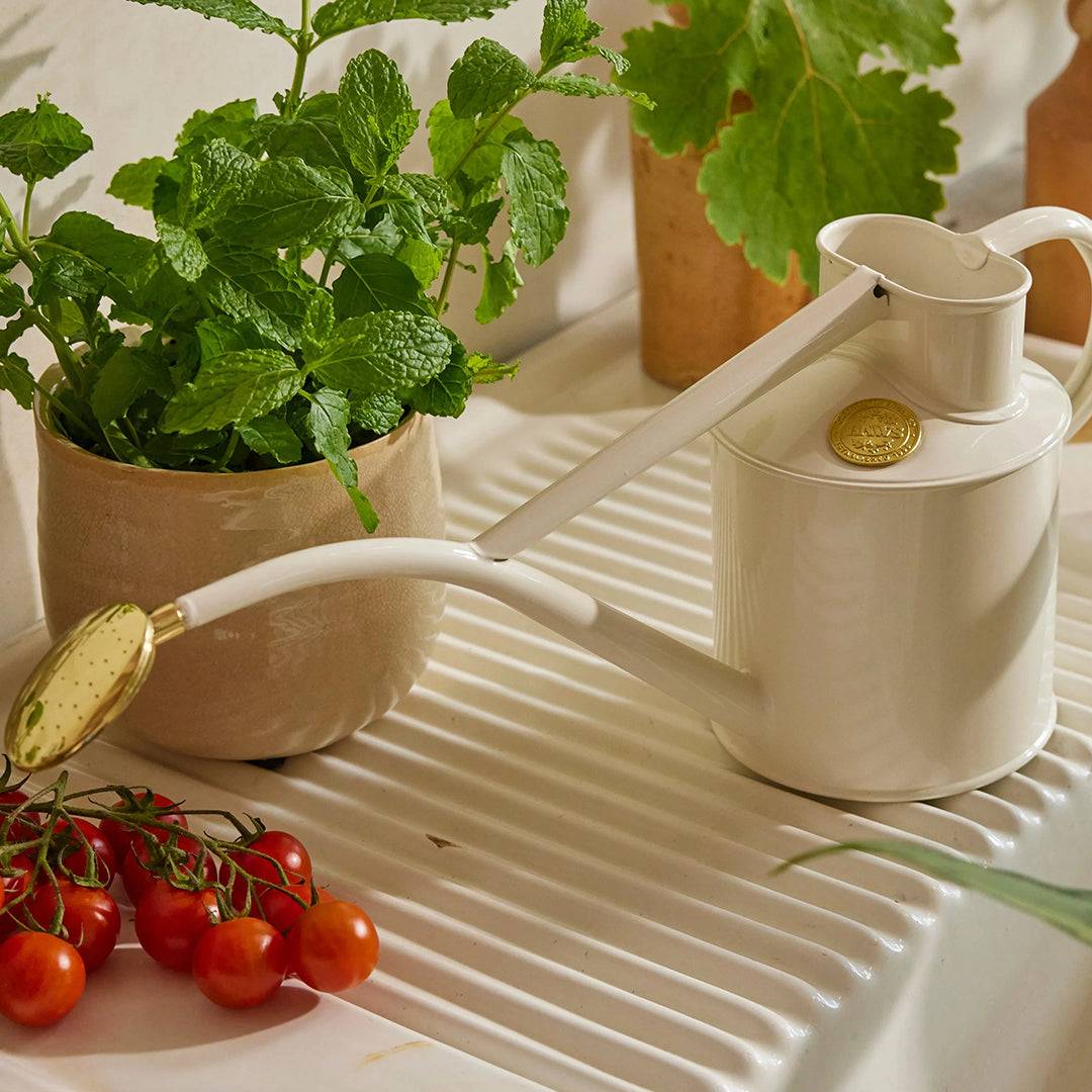 Haws ‘Rowley Ripple’ 1L Cream Watering Can