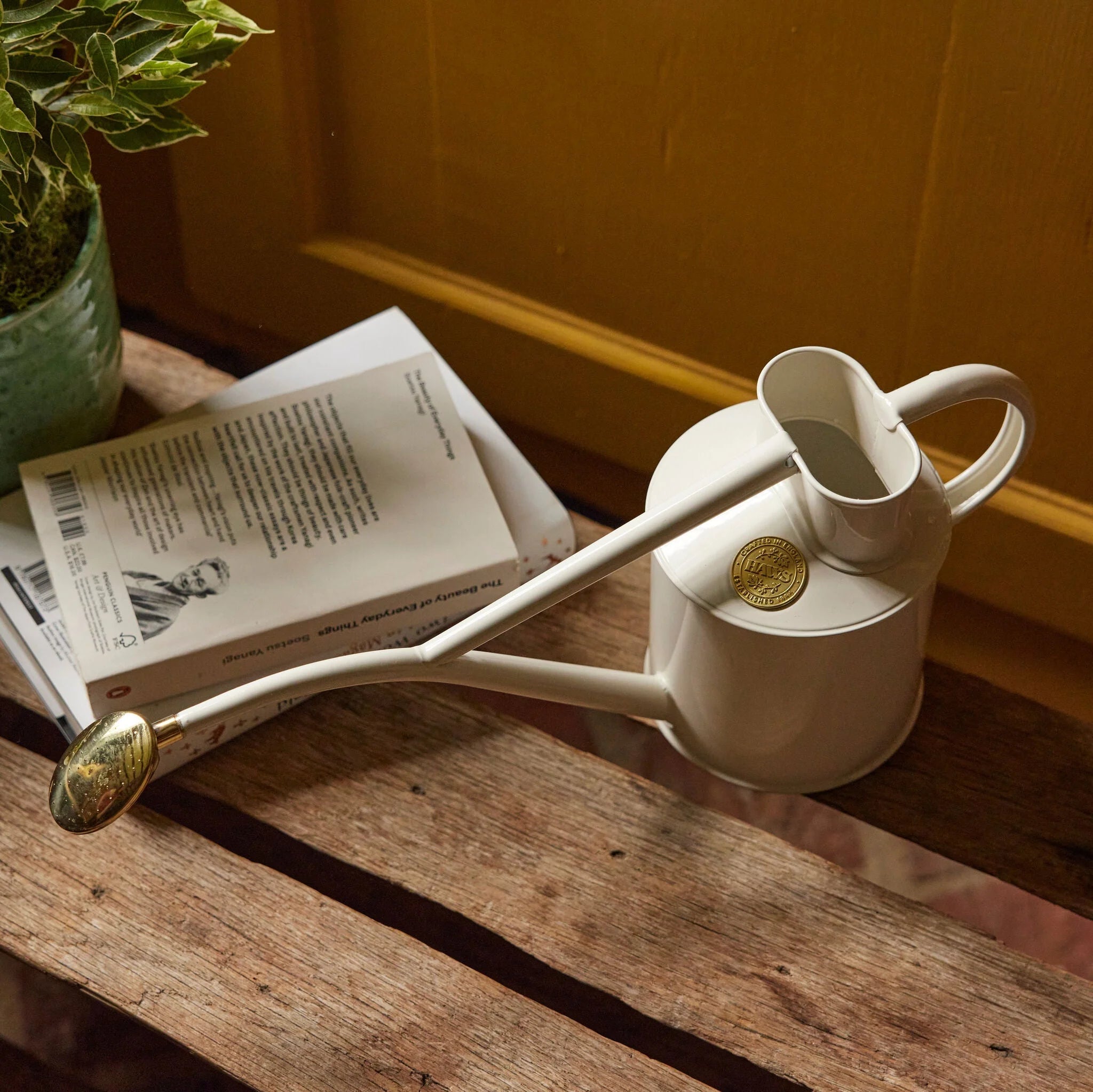 Haws ‘Rowley Ripple’ 1L Cream Watering Can