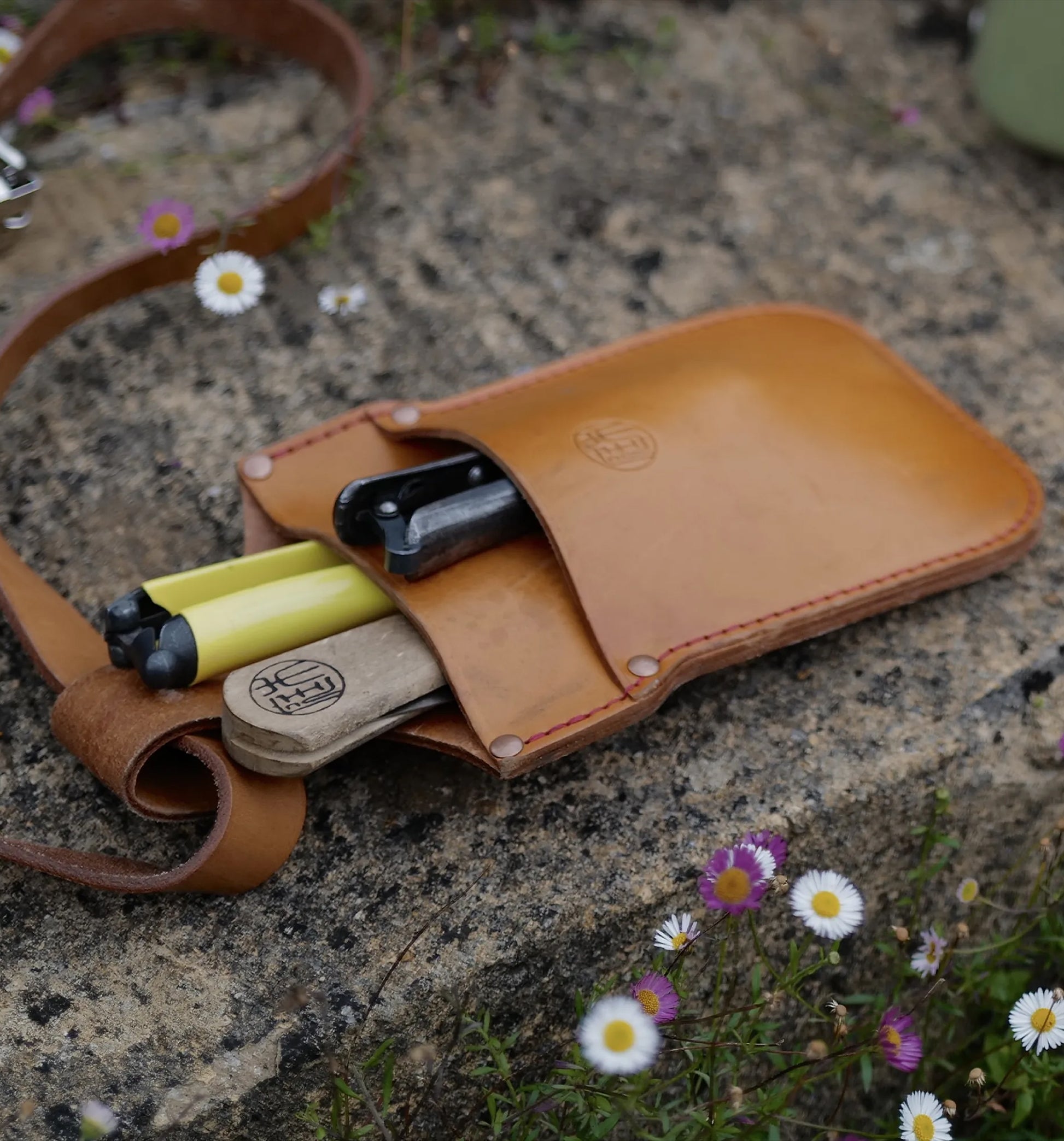 Niwaki Single Leather Holster - Garden Tools & Accessories