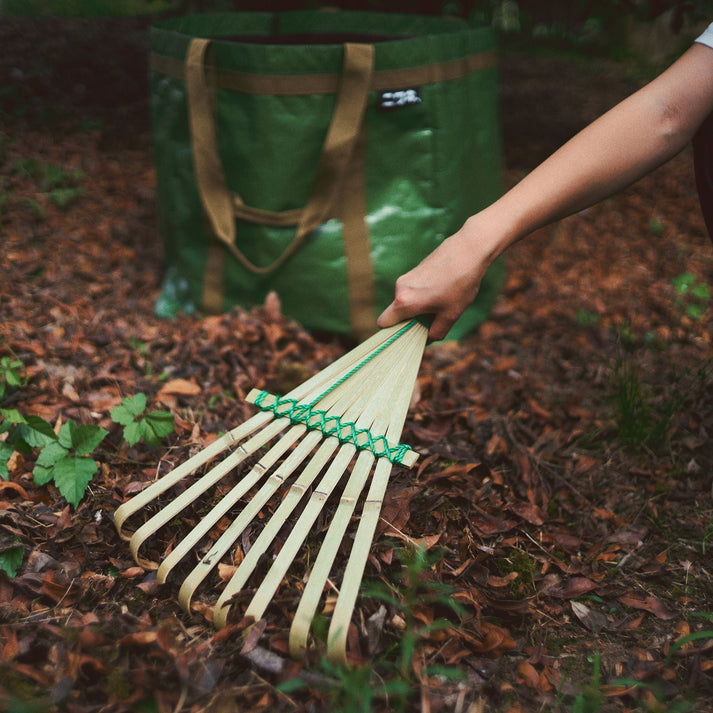 Niwaki Bamboo Hand Rake - Lightweight, Durable Garden Rake